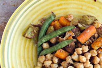 Nourish Your Day: Roasted Veggies & Chickpea Bowl Delight