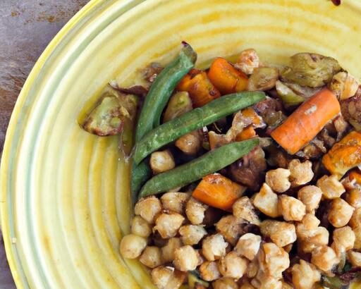 Nourish Your Day: Roasted Veggies & Chickpea Bowl Delight