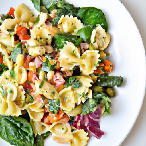 Fresh & flavorful: Tortellini Pasta Salad with zesty Pesto