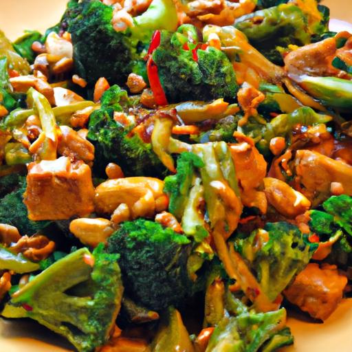 Nutty Peanut Tempeh Stir-Fry with Crisp Broccoli Delight