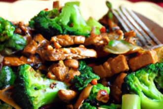 Nutty Peanut Tempeh Stir-Fry with Crisp Broccoli Delight