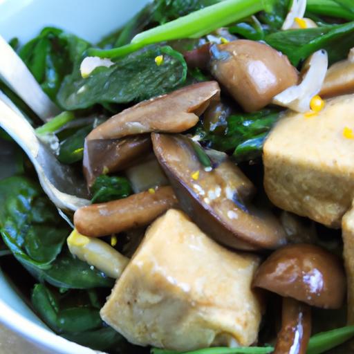 Wholesome Tofu Scramble with Spinach & Mushrooms Magic
