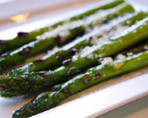 Savor Smoky Grilled Asparagus Topped with Parmesan Bliss