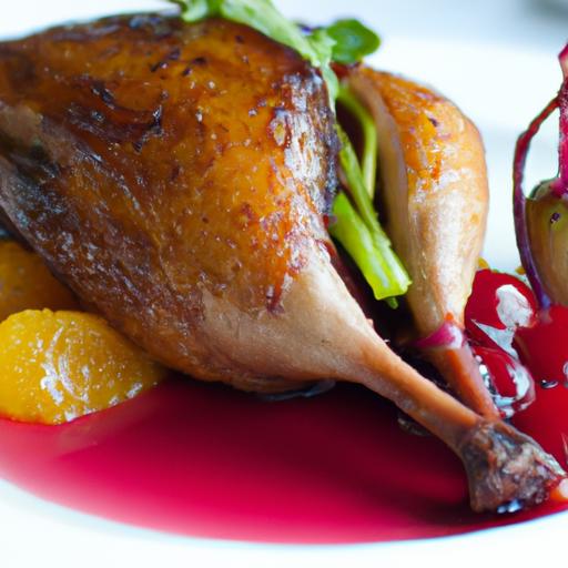 Zesty Cranberry-Orange Glazed Duck: A Festive Flavor Fusion