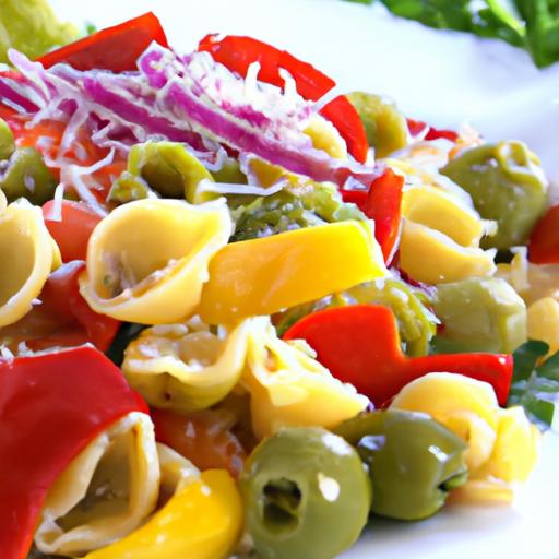 Chilled Pasta ​Salad with Cheese & ‌Peppers: Fresh &‍ Flavorful