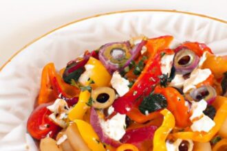 Chilled Pasta Salad with Cheese & Peppers: A Flavorful Twist