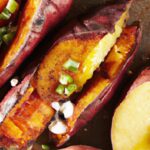 Beach Fire Baked Sweet Potatoes: A Crispy Coastal Delight