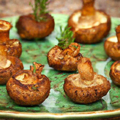 Savory Stuffed Mushrooms with Garlic & Fresh Garden Herbs