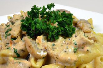 Savor the Magic of Creamy Mushroom Chicken Pasta Delight