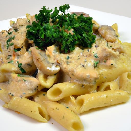 Savor the Magic of Creamy Mushroom Chicken Pasta Delight