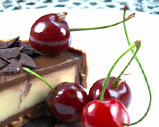 Indulgent Chocolate Ganache Tart with Juicy Cherry Bliss