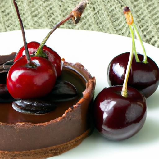 Indulgent Chocolate Ganache Tart with juicy Cherry Bliss