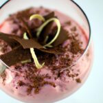 Decadent Raspberry Mousse with Lush Chocolate Shavings