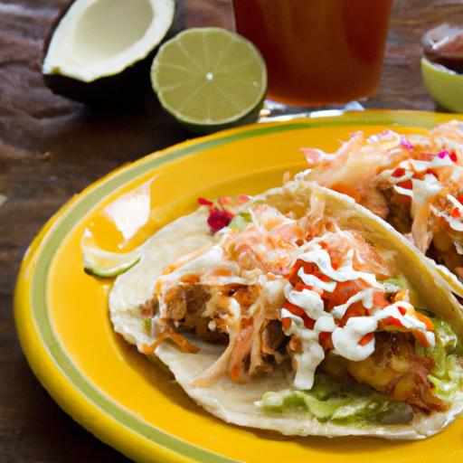 Savor Spicy Beachside Fish Tacos: A Flavorful Coastal Treat