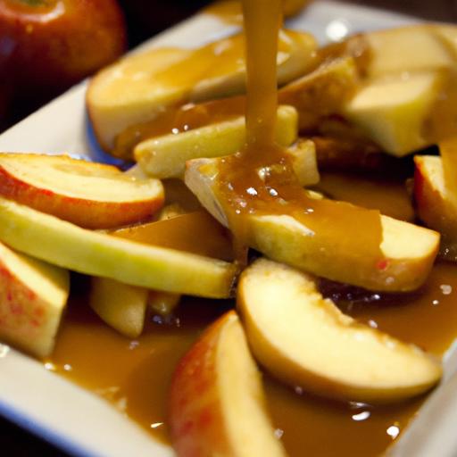Sweet & ​Simple: Apple Slices with ⁣Homemade Caramel dip