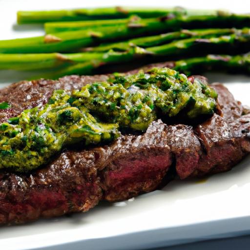 Savor the Zest: Grilled Flank Steak ‍with Chimichurri Flair