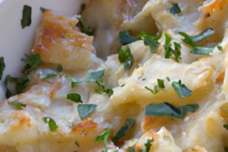 Decadent Creamy Garlic Parmesan Scalloped Potatoes Recipe
