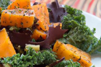 Harvest Harmony: Kale & Butternut Squash Salad Delight