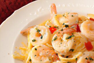 Indulge in Creamy Cajun Shrimp Alfredo: A Flavorful Feast