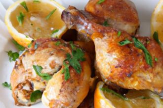 Zesty Lemon Garlic Roasted Chicken Thighs: A Flavorful Feast