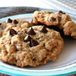 Chewy Oatmeal Peanut Butter Chocolate Chip Cookie Delight