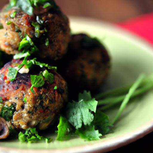Savory Mushroom Meatballs: A plant-Based Flavor Explosion
