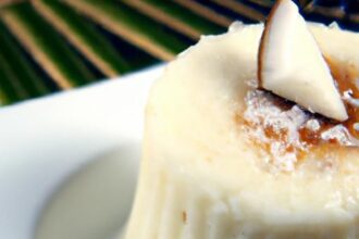 Silky Vanilla Coconut Pudding: A Tropical Dessert Delight