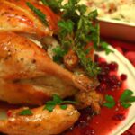 Savory Garlic Butter Roasted Turkey with Zesty Cranberry Sauce