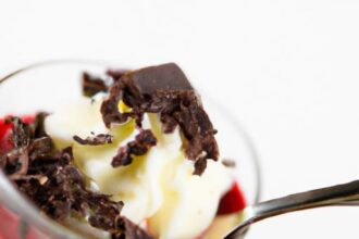 Decadent Raspberry Mousse with Elegant Chocolate Shavings