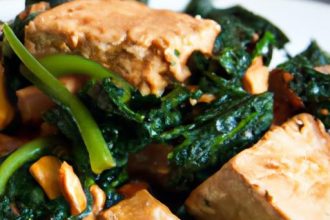 Wholesome Tofu Scramble with Spinach and Mushrooms Boost