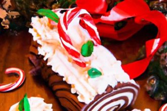 Decadent Chocolate Peppermint Yule Log: A Festive Delight