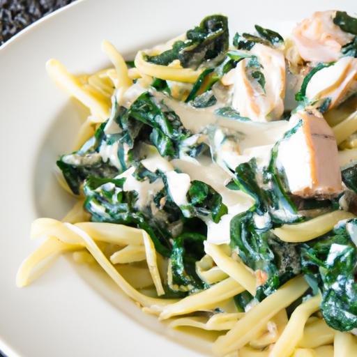 Savor the Richness: Creamy Chicken Spinach Pasta Delight