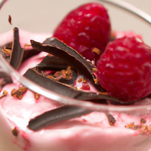 Decadent Raspberry Mousse with Luscious Chocolate Shavings