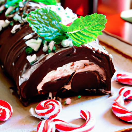 Decadent Chocolate Peppermint Yule Log: A Festive Delight