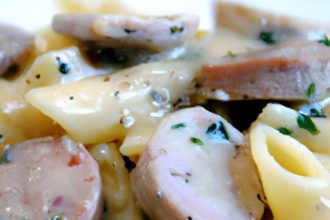 Savor the Creamy Delight of Sausage Alfredo Pasta Magic