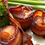 Sweet & Savory Delight: Honey-Glazed Bacon-Wrapped Scallops