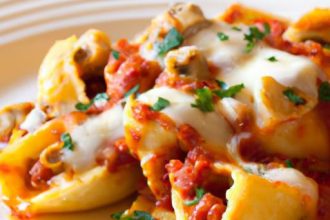 Hearty Stuffed Shells: Meat and Ricotta Delight Recipe