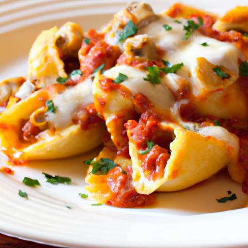 Hearty Stuffed Shells: Meat and Ricotta Delight Recipe