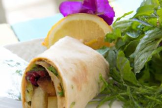 Wrap Up Freshness: The Delicious Veggie & Hummus Combo