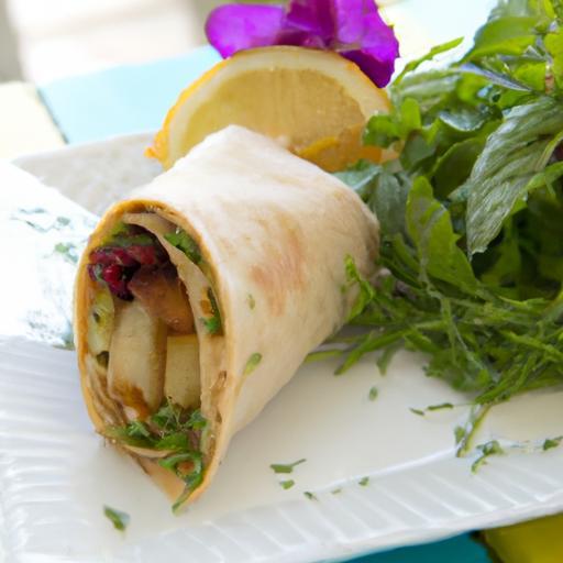 Wrap Up Freshness: The Delicious Veggie & Hummus Combo