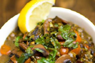 Hearty Vegan Wild Mushroom & Lentil Stew: A Nutritious Delight