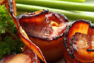 Sweet & Savory Delight: Honey-Glazed Bacon-Wrapped Scallops