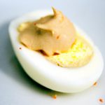 Elevate Snack Time: Hard-Boiled Eggs with Spicy Mayo Dip